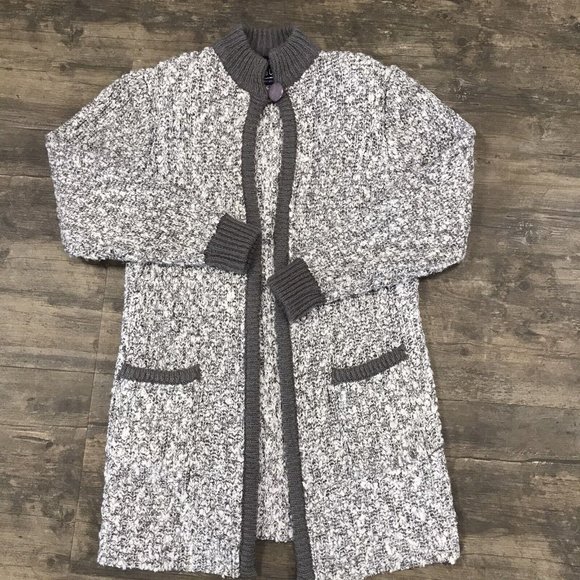 Vintage Monto Par Le Chois Women Size Medium 100% Acrylic Heavy‎ Weight Cardigan - Picture 7 of 10